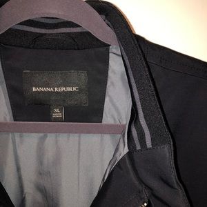 Banana Republic nylon/cotton moto jacket